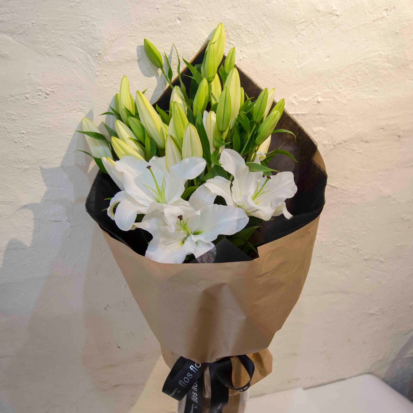 White oriental lily