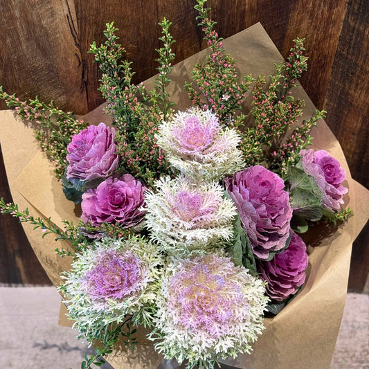 Kale flower bouquet